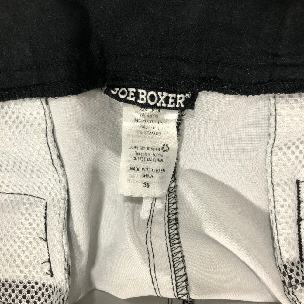 Joe Boxer Mens Grey Black Camouflage Board Shorts Swim Trunks Size 36